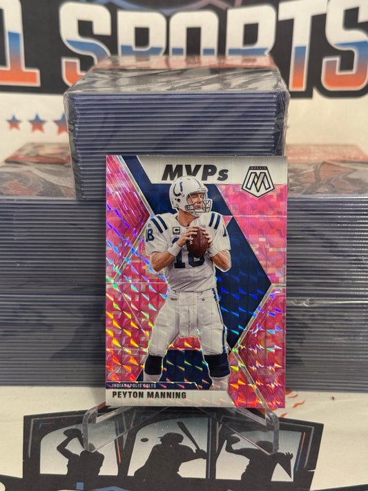 2020 Panini Mosaic (Pink Camo Prizm, MVPs) Peyton Manning #299