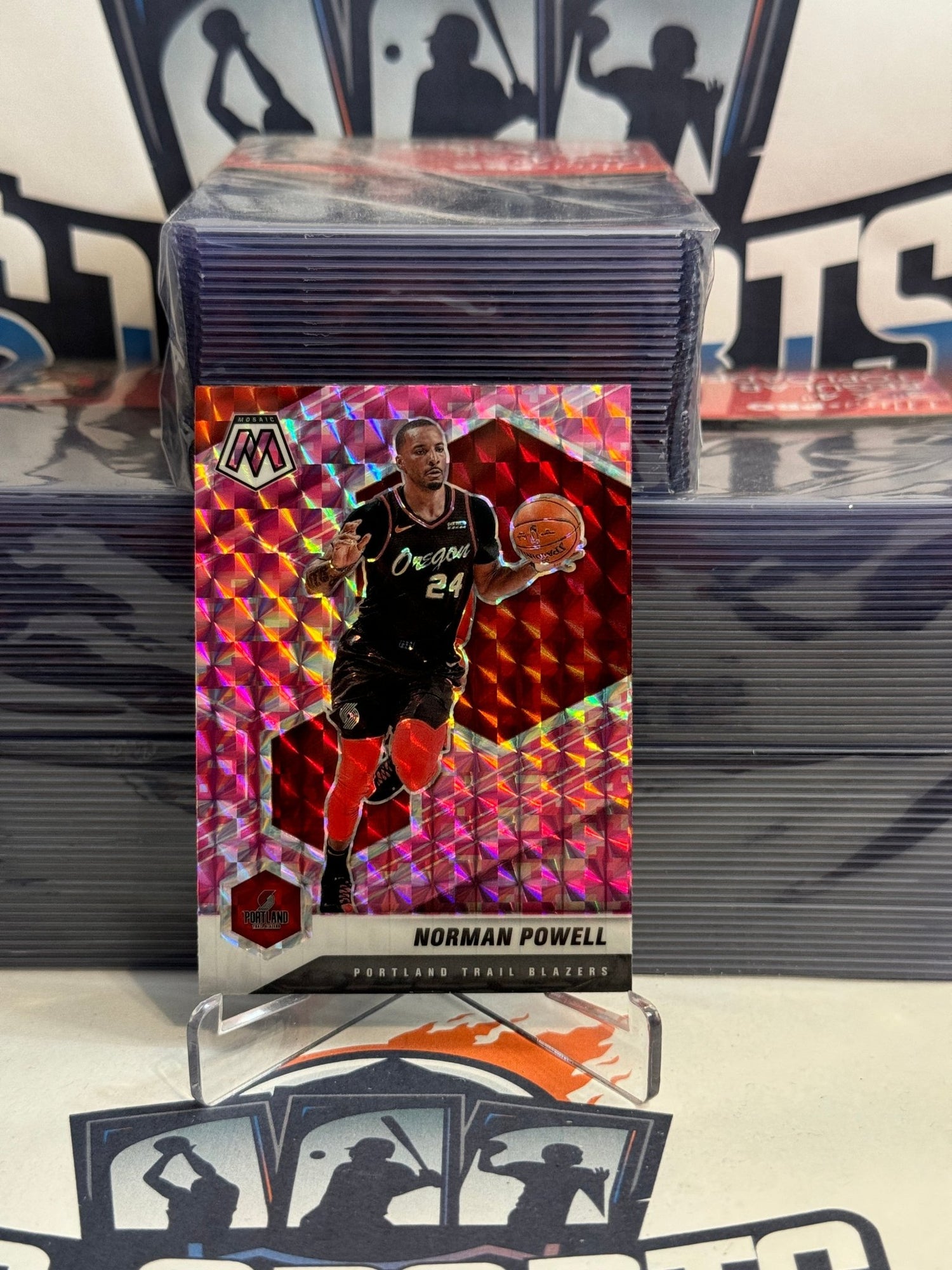 2020 Panini Mosaic (Pink Camo Prizm) Norman Powell #195