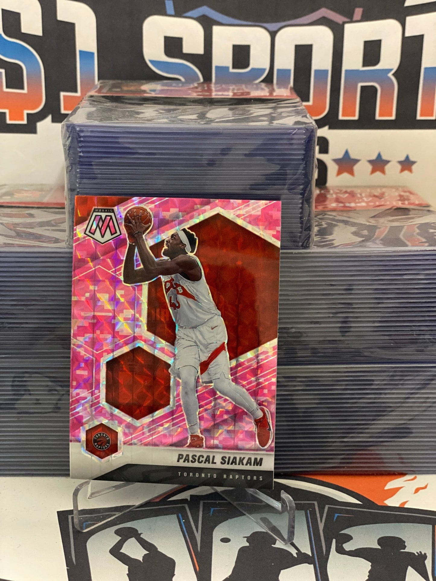 2020 Panini Mosaic (Pink Camo Prizm) Pascal Siakam #70