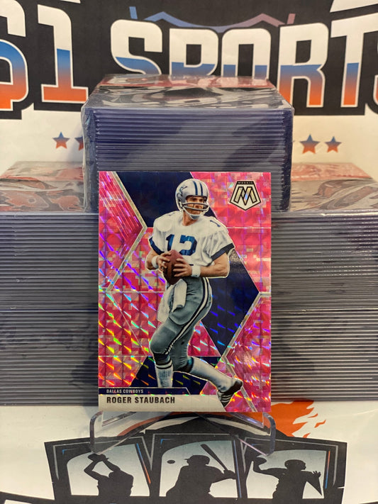 2020 Panini Mosaic (Pink Camo Prizm) Roger Staubach #65