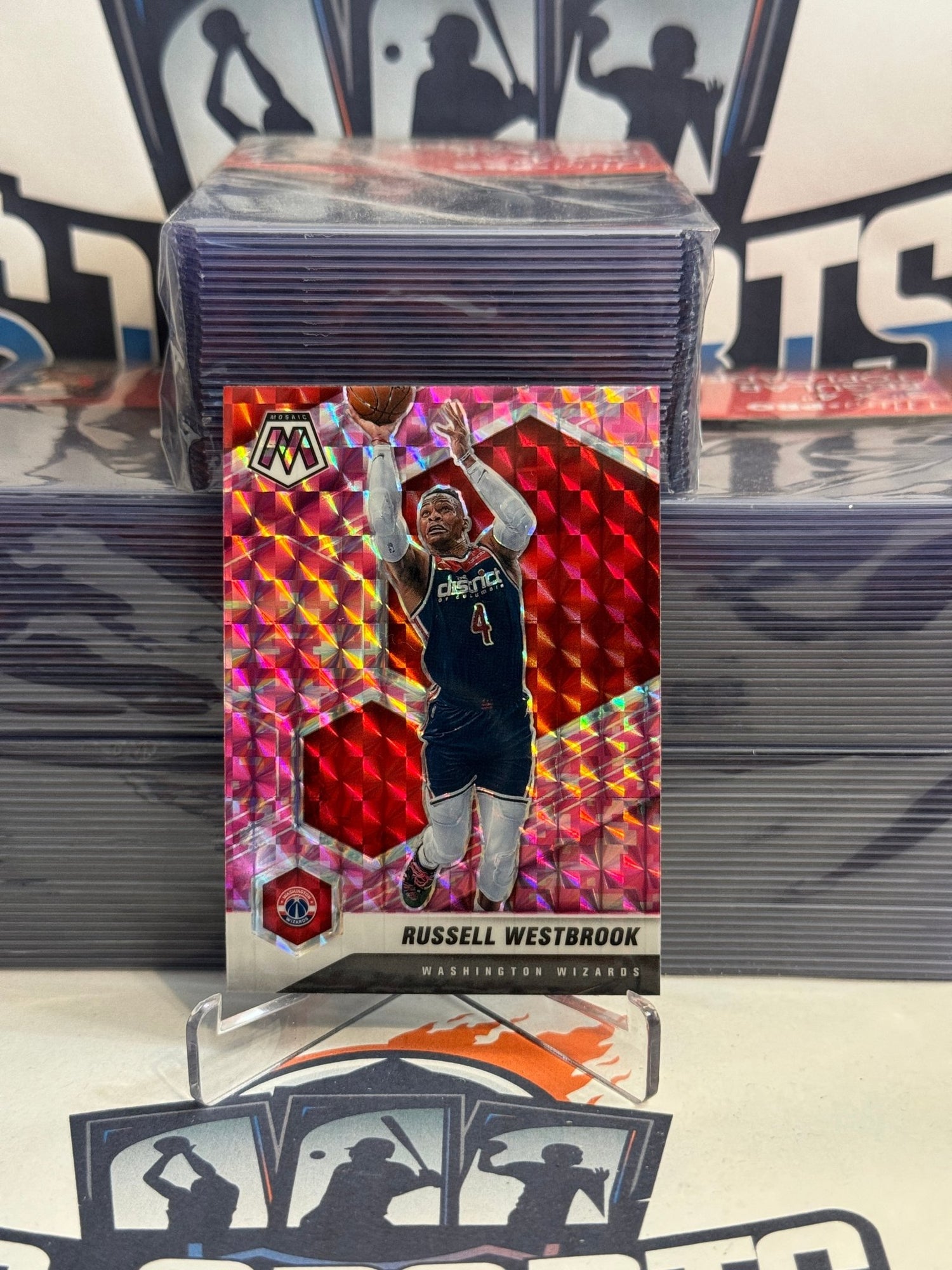 2020 Panini Mosaic (Pink Camo Prizm) Russell Westbrook #39