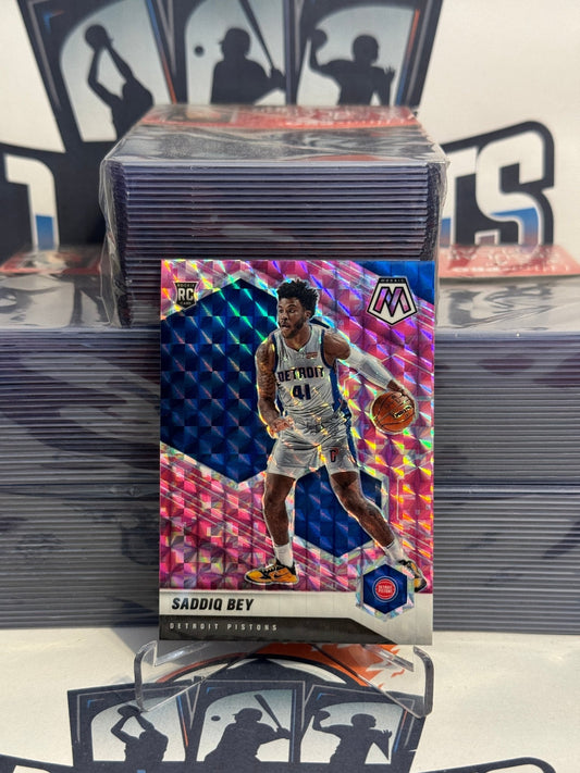 2020 Panini Mosaic (Pink Camo Prizm) Saddiq Bey Rookie #209