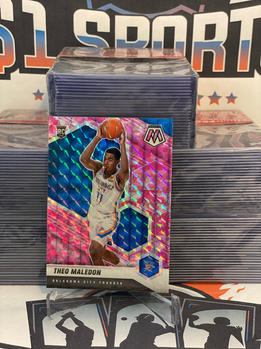 2020 Panini Mosaic (Pink Camo Prizm) Theo Maledon Rookie #218