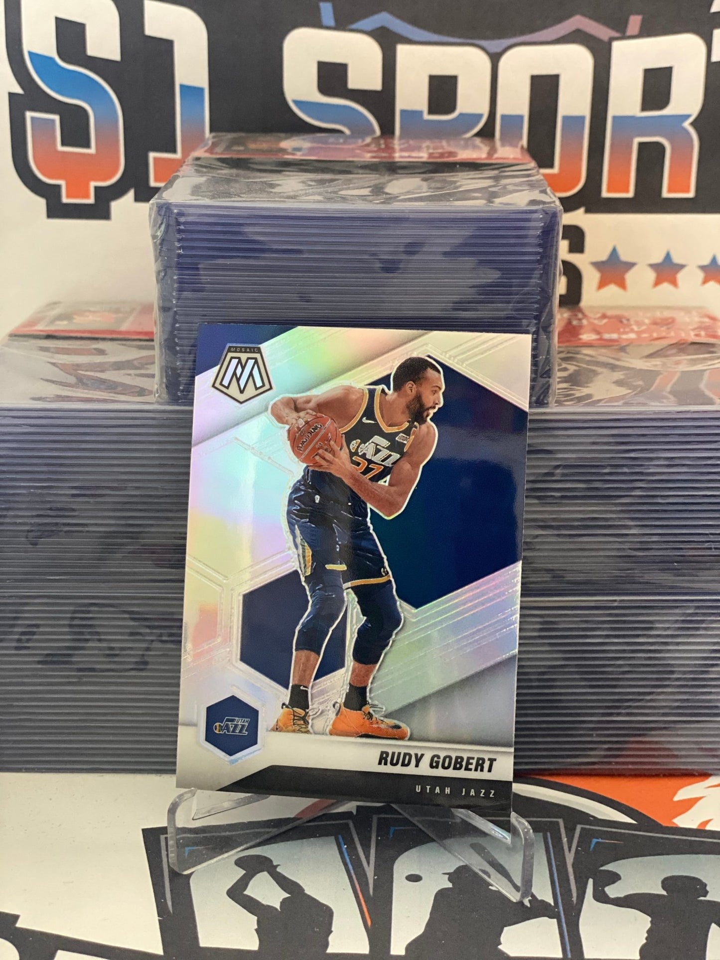 2020 Panini Mosaic (Silver Prizm) Rudy Gobert #58