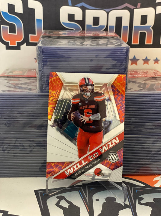 2020 Panini Mosaic (Will to Win) Baker Mayfield #WW19