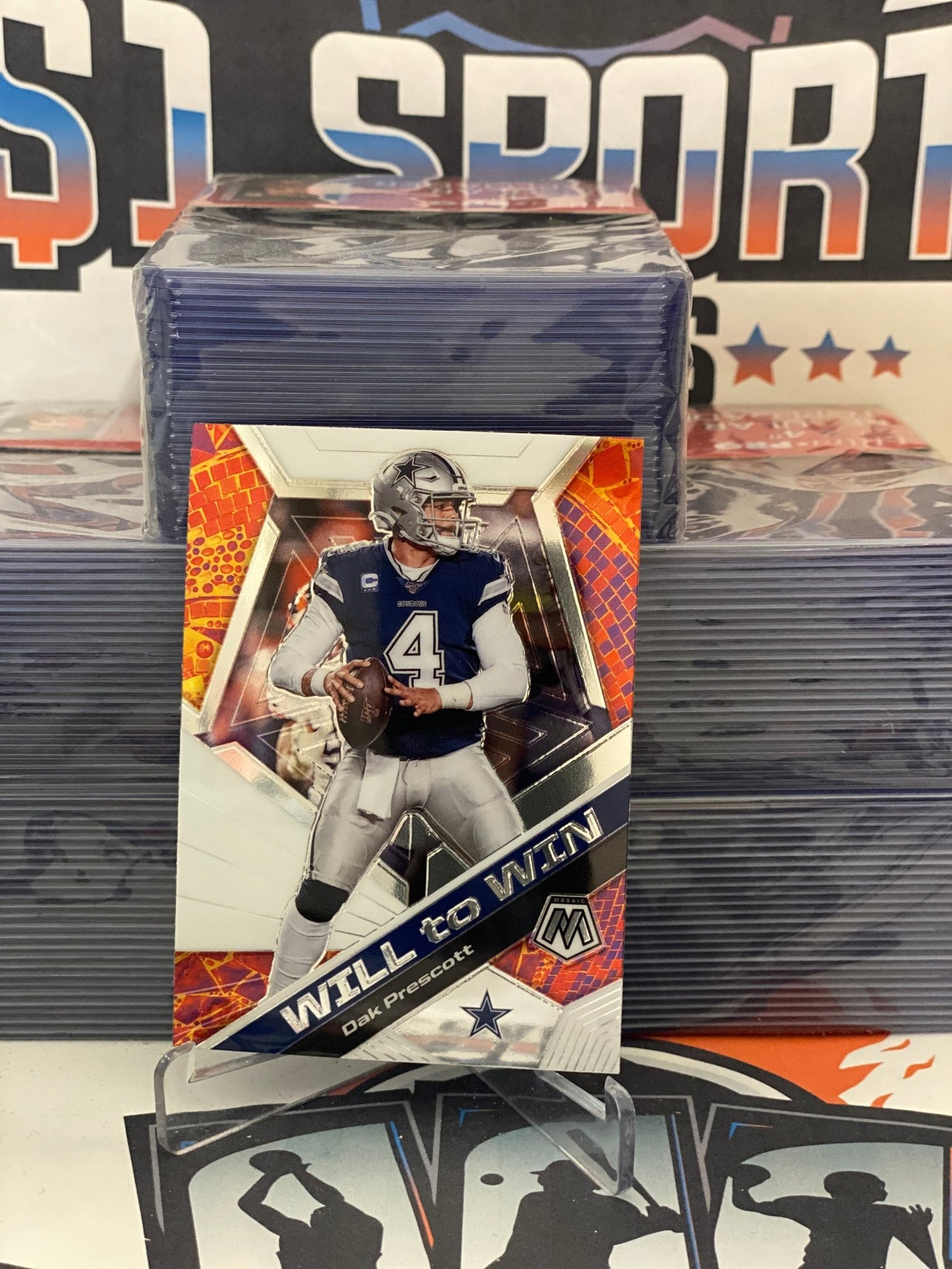 2020 Panini Mosaic (Will to Win) Dak Prescott #WW13