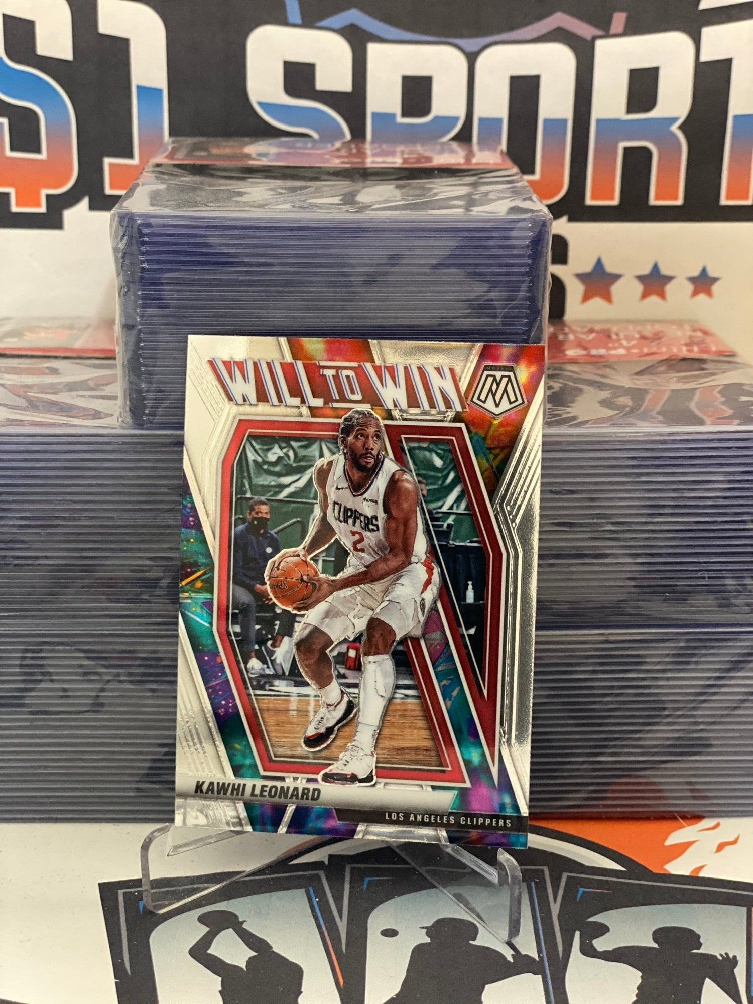 2020 Panini Mosaic (Will to Win) Kawhi Leonard #3