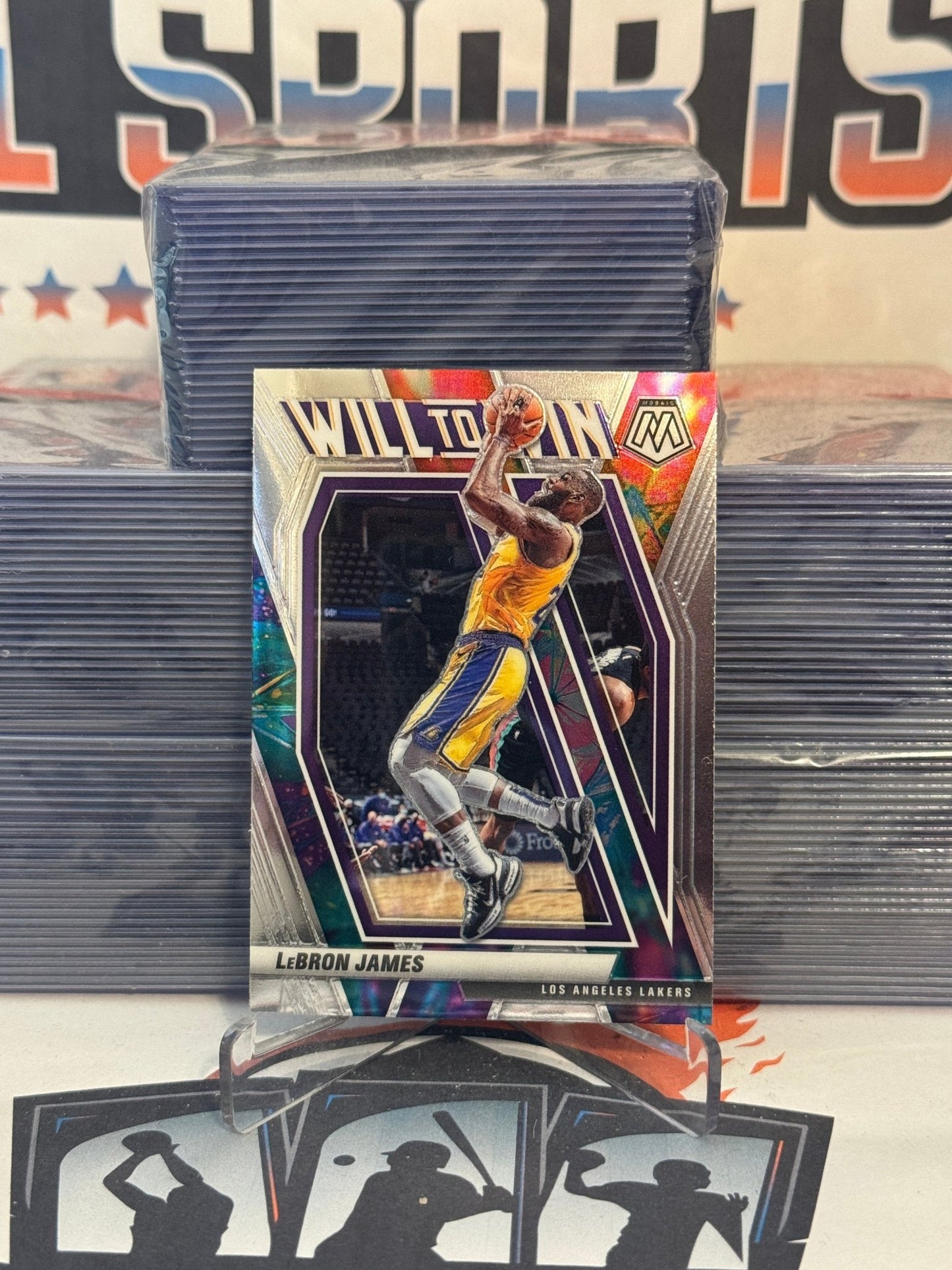 2020 Panini Mosaic (Will to Win) LeBron James #10