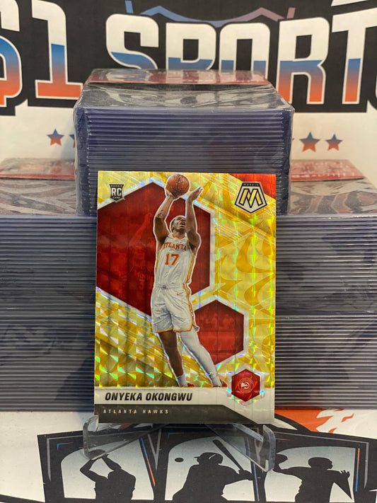 2020 Panini Mosaic (Yellow Reactive Prizm) Onyeka Okongwu Rookie #225