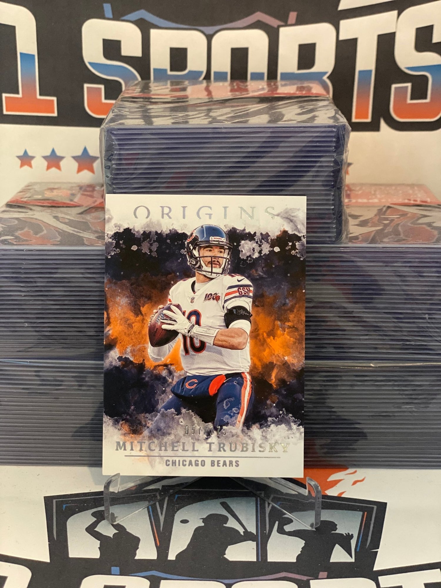 2020 Panini Origins (Orange 057/175) Mitchell Trubisky #22