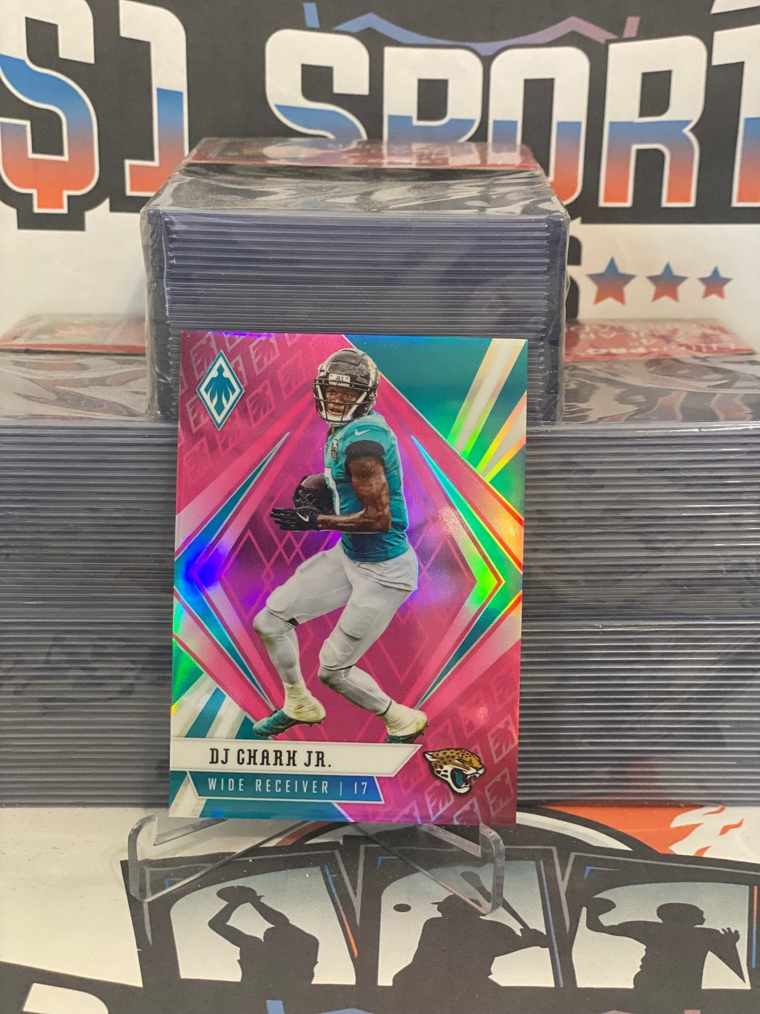 2020 Panini Phoenix (Pink Prizm 105/199) DJ Chark Jr. #43