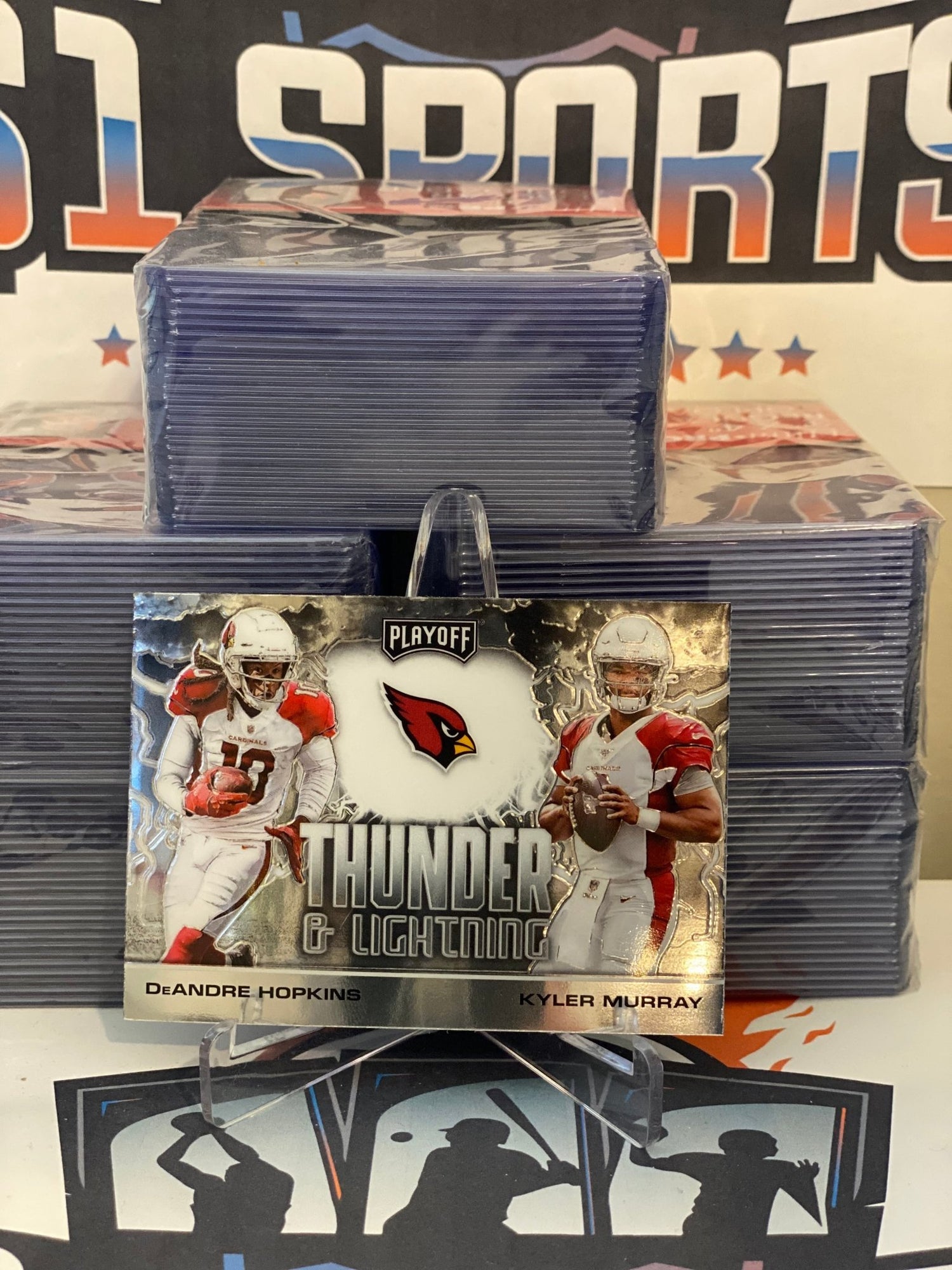 2020 Panini Playoff (Thunder & Lightening) DeAndre Hopkins & Kyler Murray #TL-8