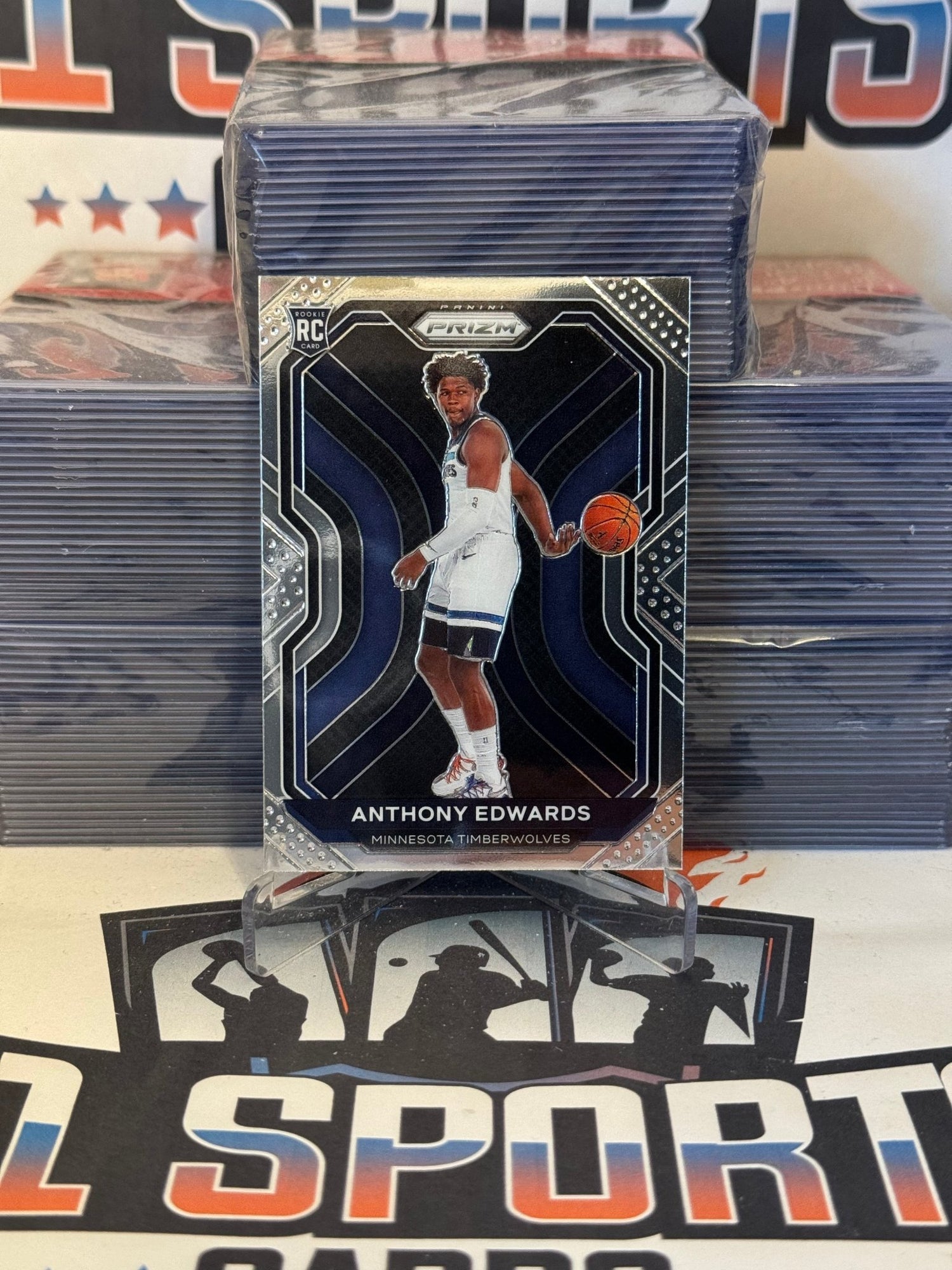 2020 Panini Prizm Anthony Edwards Rookie #258