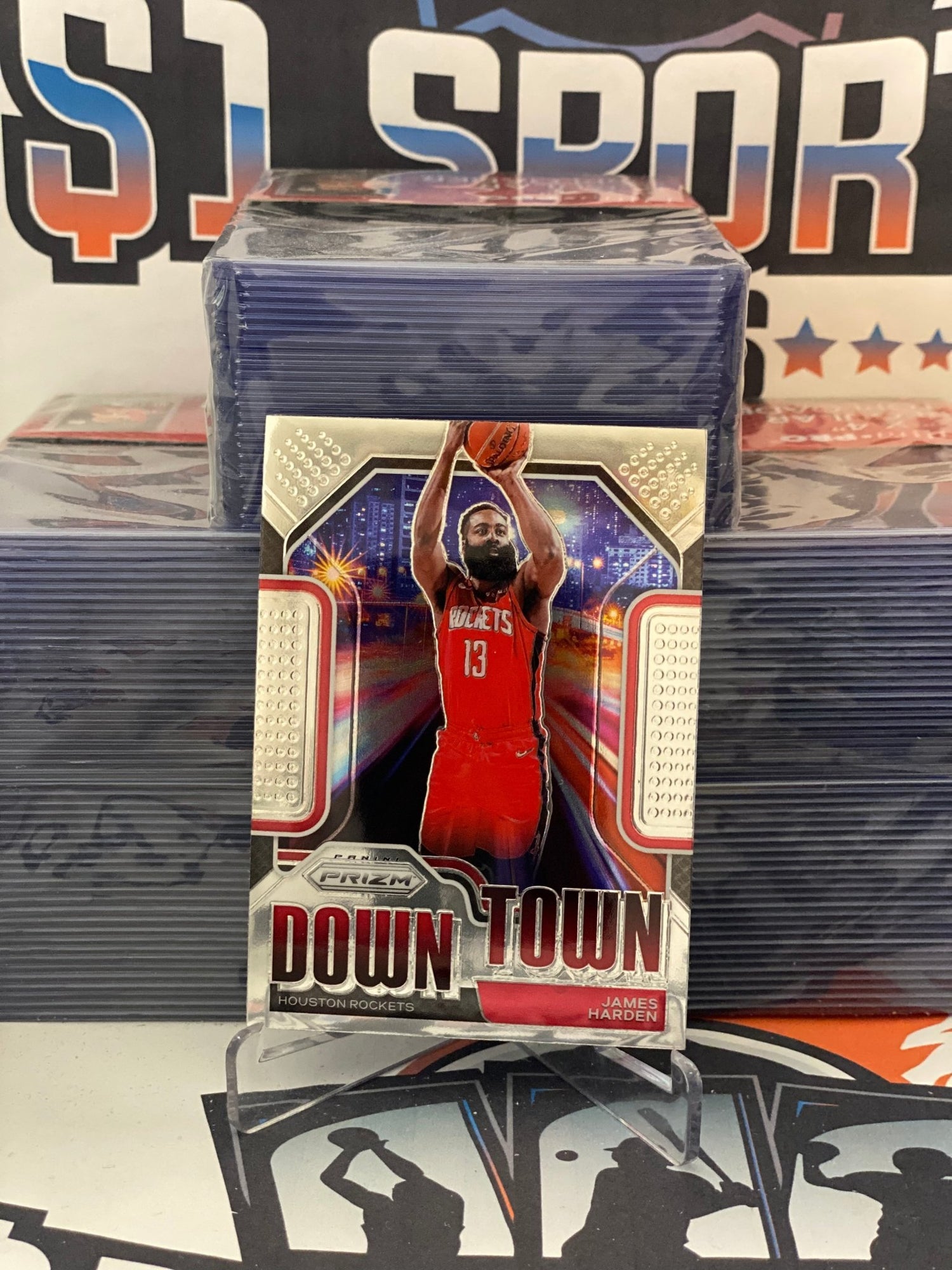 2020 Panini Prizm (Downtown) James Harden #16