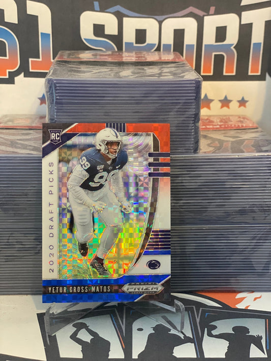 2020 Panini Prizm Draft Picks (Red White Blue Prizm 32/99) Yetur Gross-Matos Rookie #159
