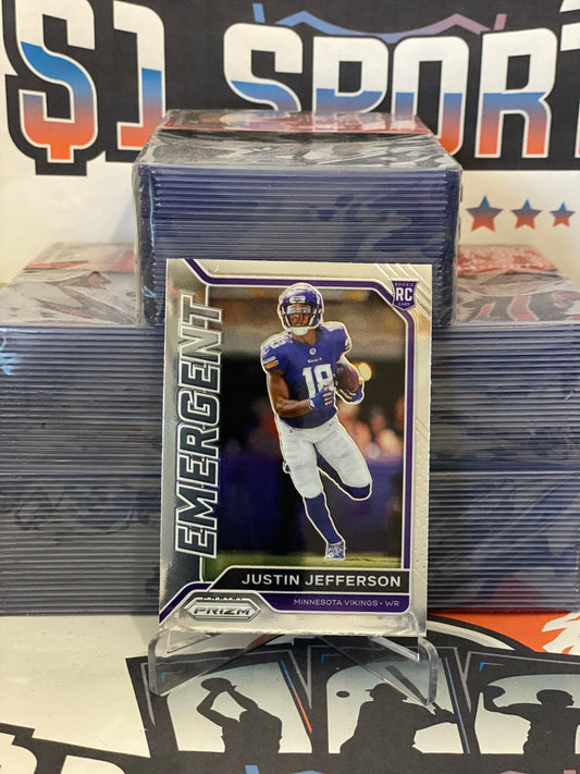 2020 Panini Prizm (Emergent) Justin Jefferson Rookie #10