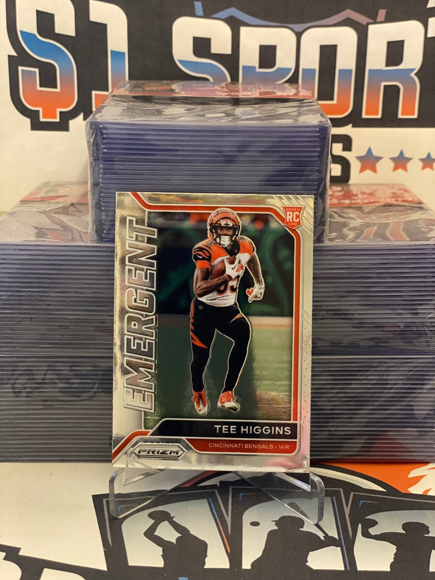 2020 Panini Prizm (Emergent) Tee Higgins Rookie #17