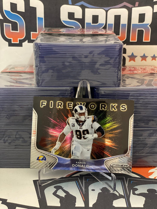 2020 Panini Prizm (Fireworks) Aaron Donald #20