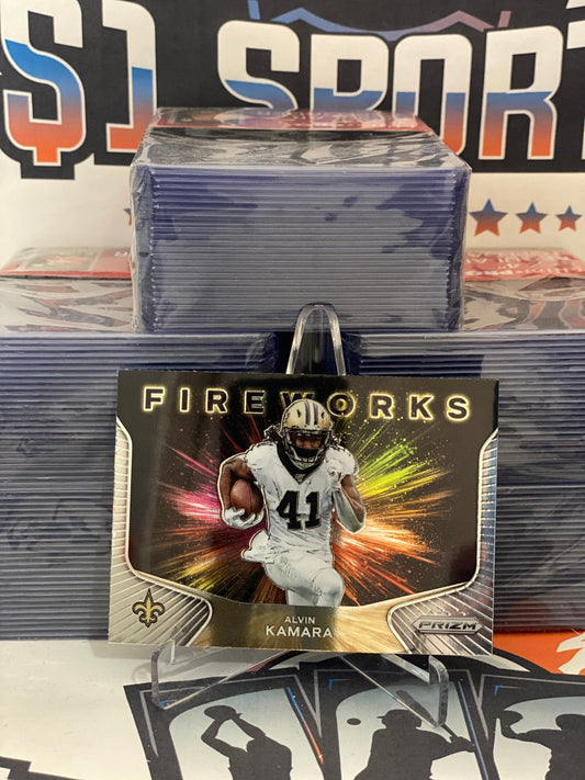 2020 Panini Prizm (Fireworks) Alvin Kamara #7