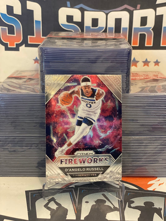 2020 Panini Prizm (Fireworks) D'Angelo Russell #9