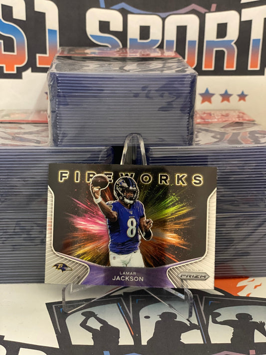 2020 Panini Prizm (Fireworks) Lamar Jackson #6