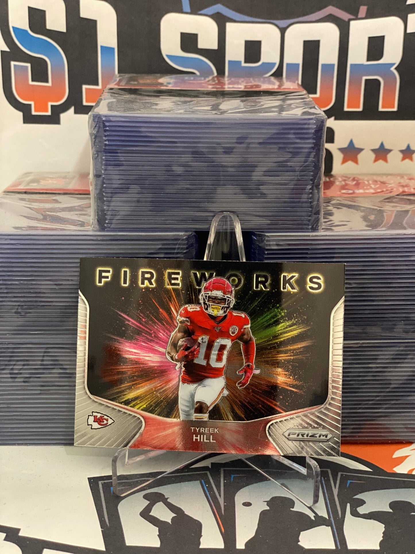 2020 Panini Prizm (Fireworks) Tyreek Hill #4