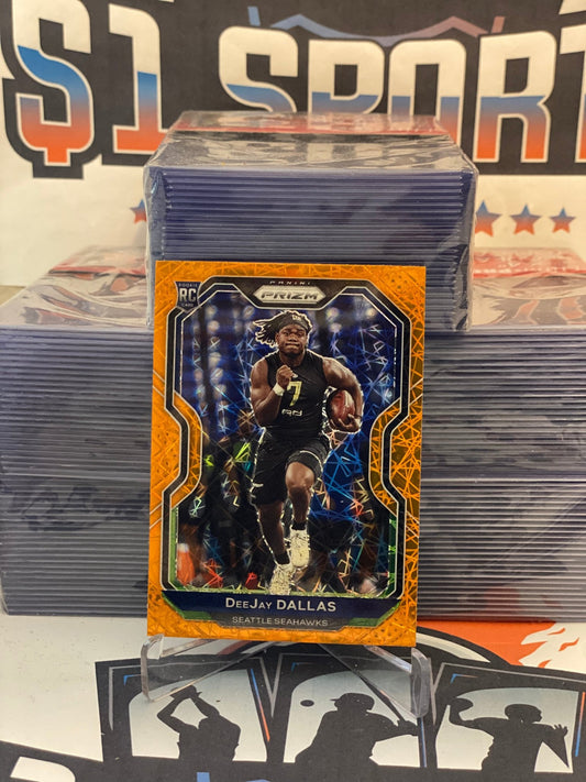 2020 Panini Prizm (Green Prizm) DeeJay Dallas Rookie #390