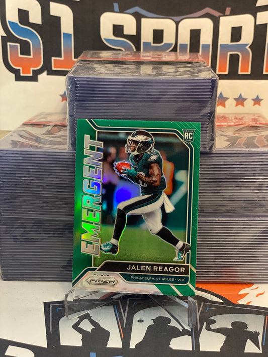 2020 Panini Prizm (Green Prizm, Emergent) Jalen Reagor Rookie #9