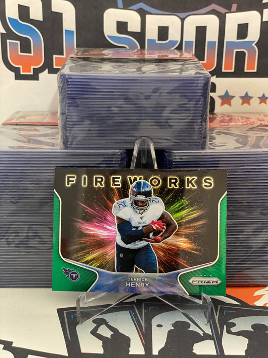 2020 Panini Prizm (Green Prizm, Fireworks) Derrick Henry #3
