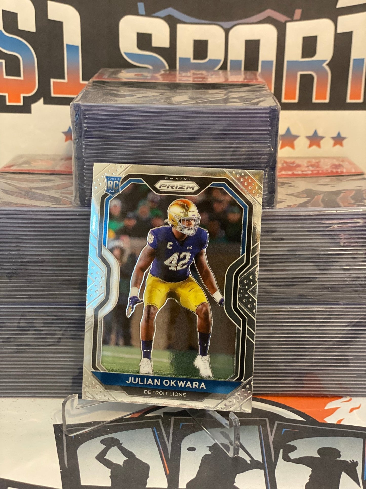 2020 Panini Prizm Julian Okwara Rookie #361