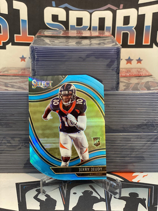 2020 Panini Prizm (Light Blue Die Cut) Jerry Jeudy Rookie #356