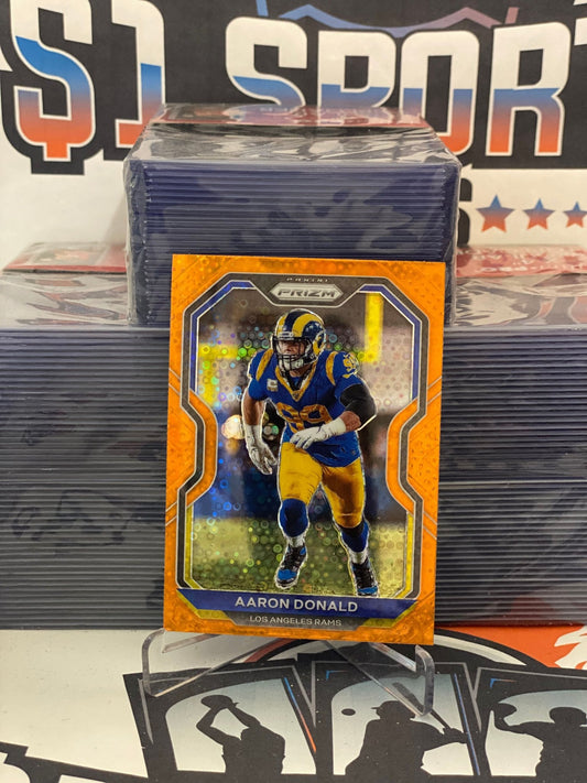 2020 Panini Prizm (Orange Disco Prizm) Aaron Donald #277