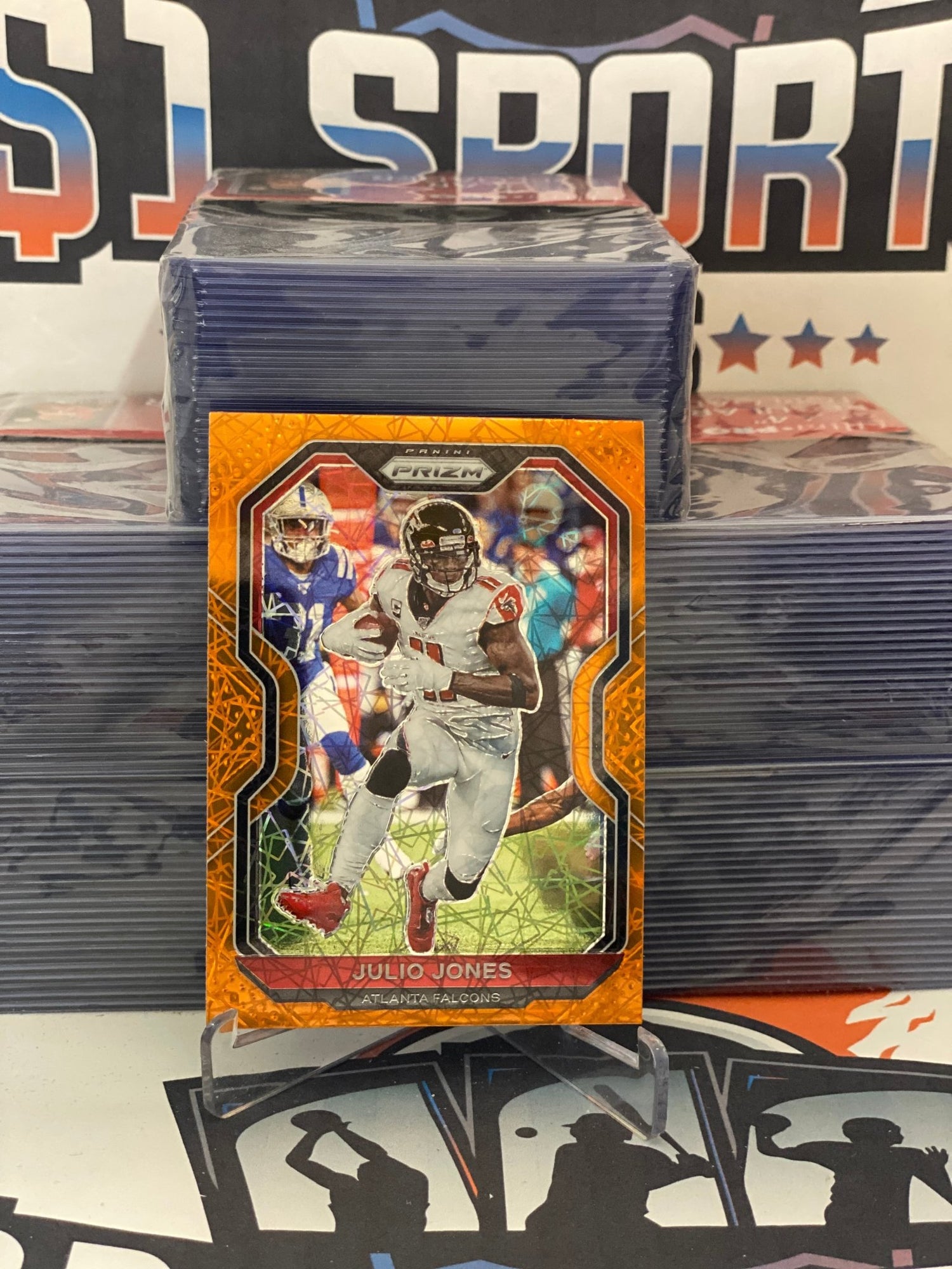 2020 Panini Prizm (Orange Laser Prizm) Julio Jones #225