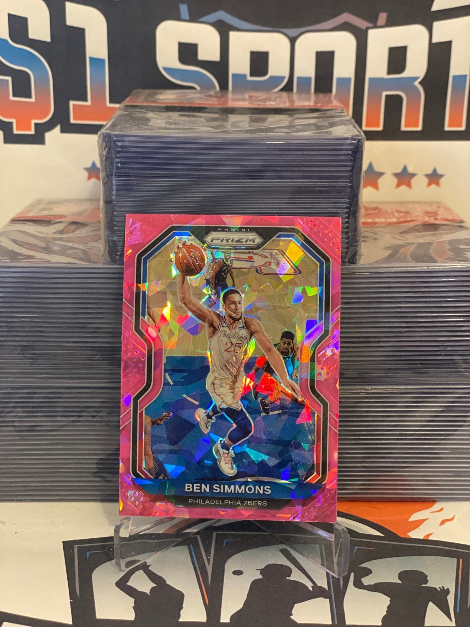 2020 Panini Prizm (Pink Ice Prizm) Ben Simmons #125