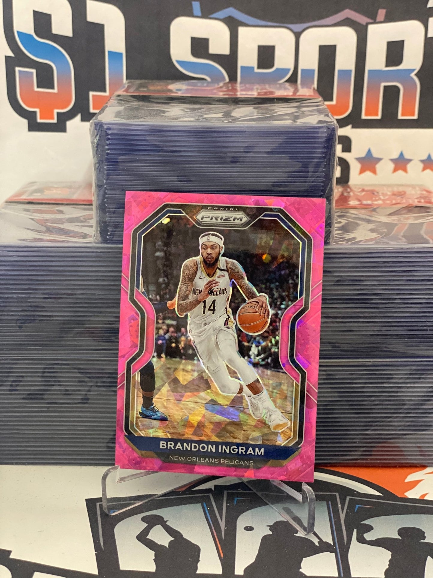 2020 Panini Prizm (Pink Ice Prizm) Brandon Ingram #145