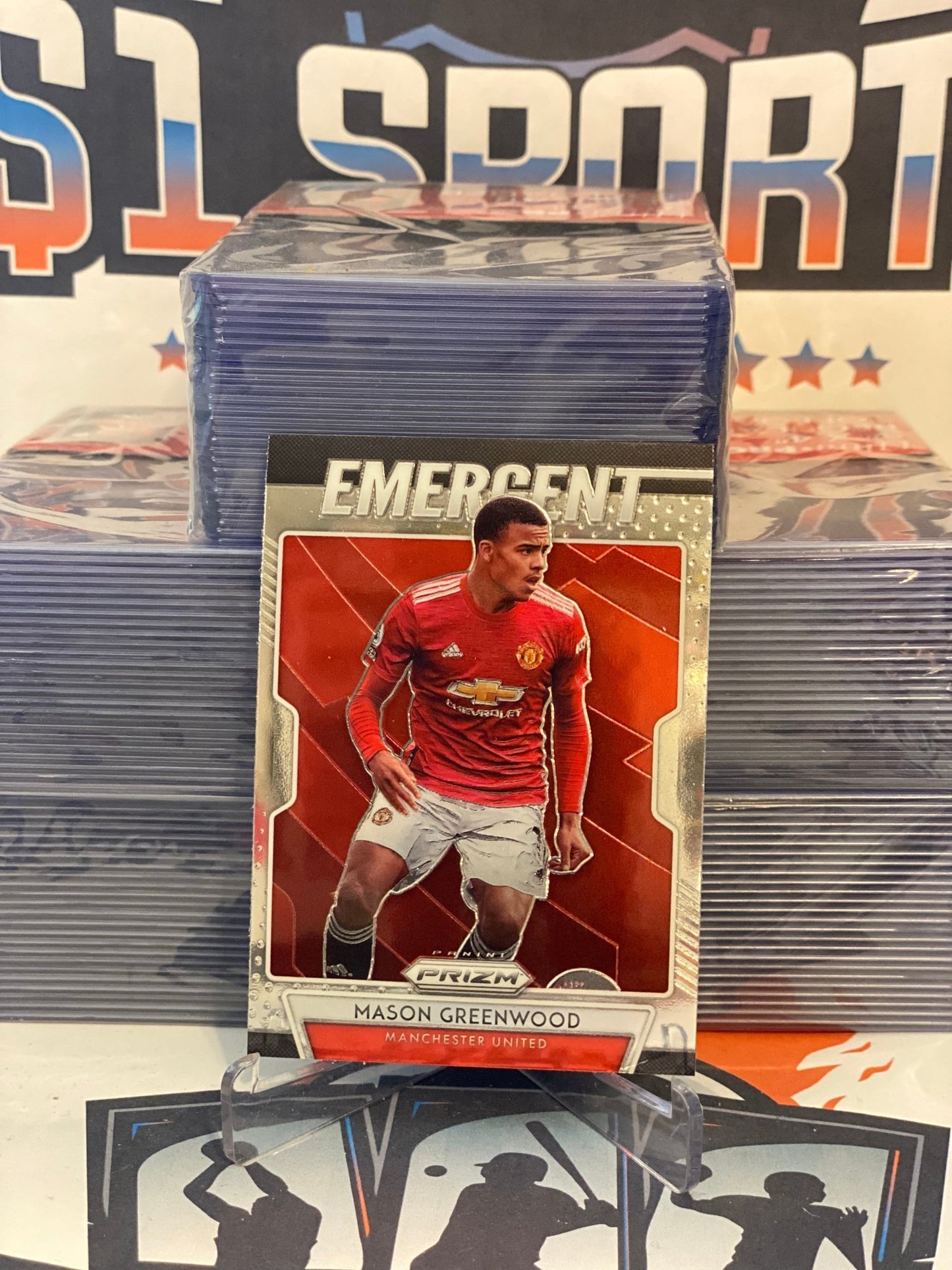 2020 Panini Prizm Premier League (Emergent) Mason Greenwood #1