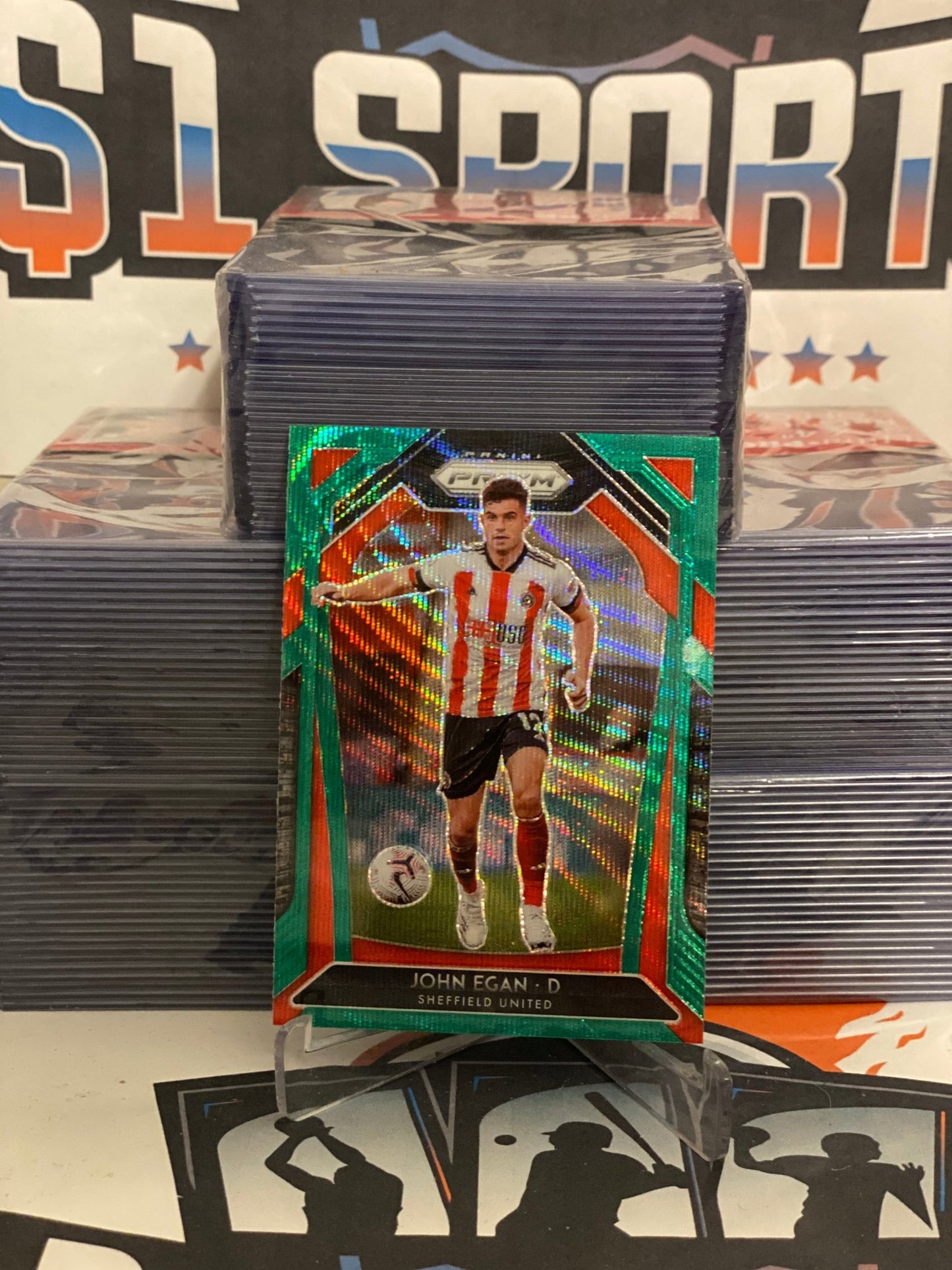 2020 Panini Prizm Premier League (Green Wave Prizm) John Egan #21