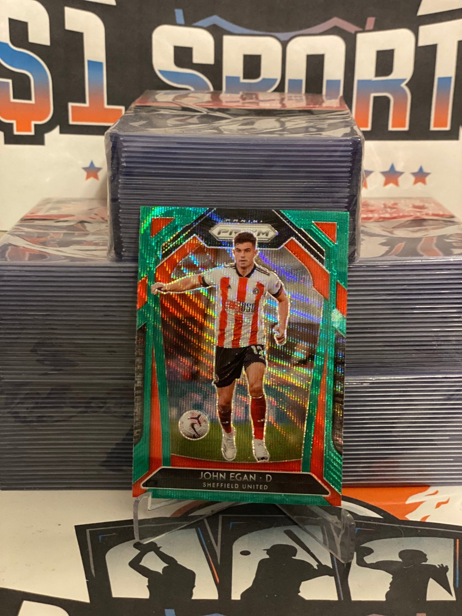 2020 Panini Prizm Premier League (Green Wave Prizm) John Egan #21