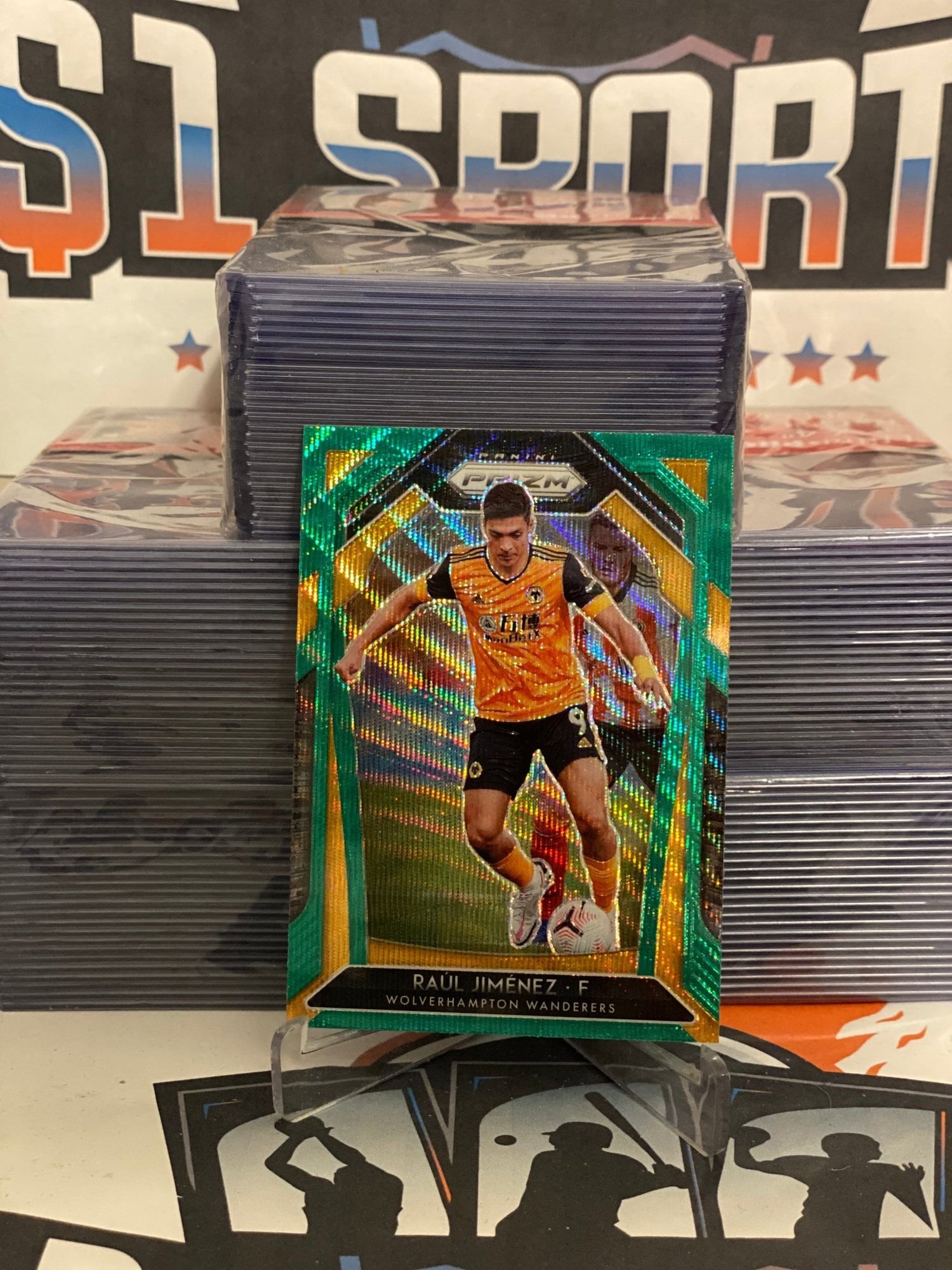 2020 Panini Prizm Premier League (Green Wave Prizm) Raul Jimenez #149