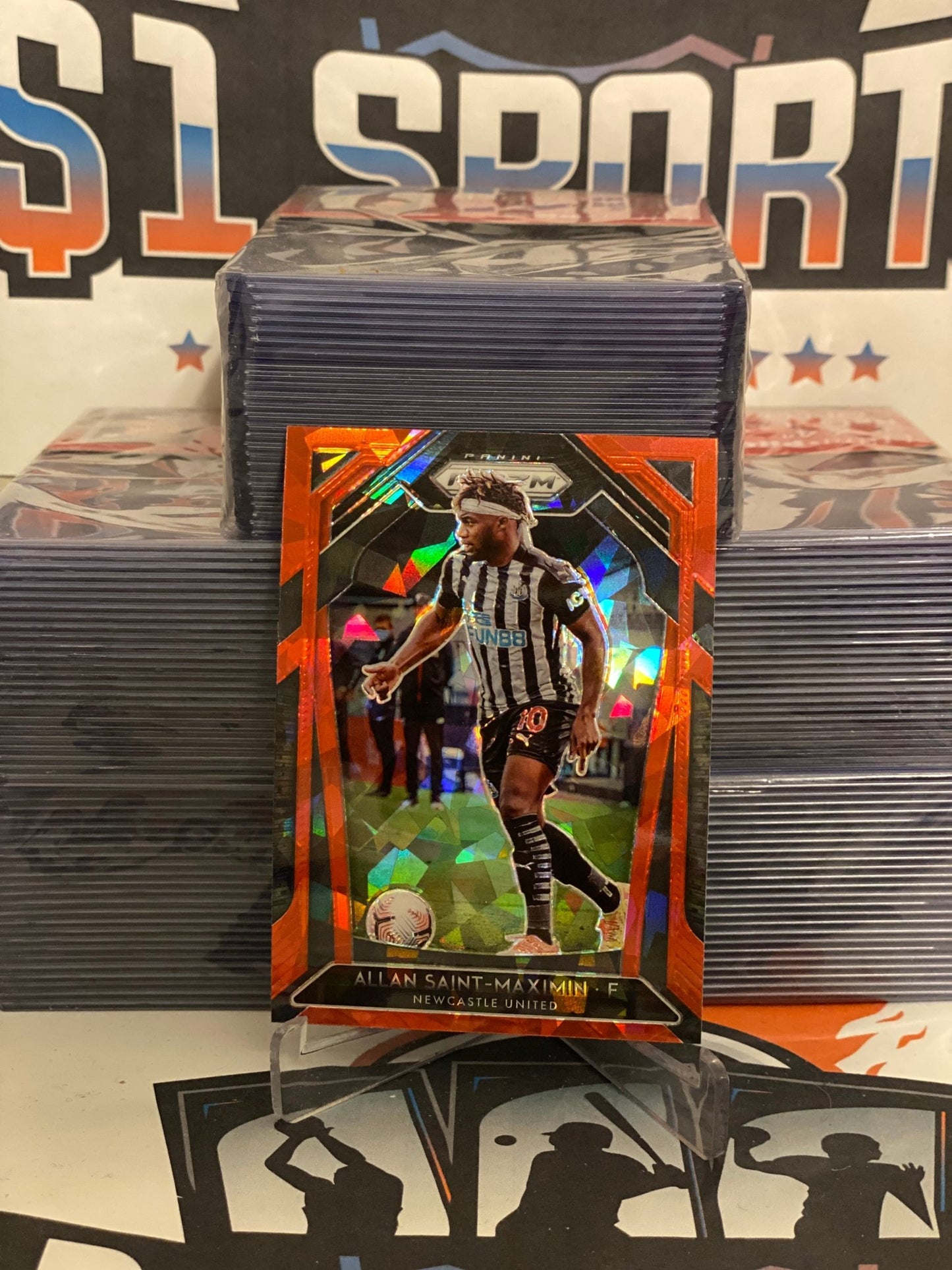 2020 Panini Prizm Premier League (Red Ice Prizm) Allan Saint-Maximin #239