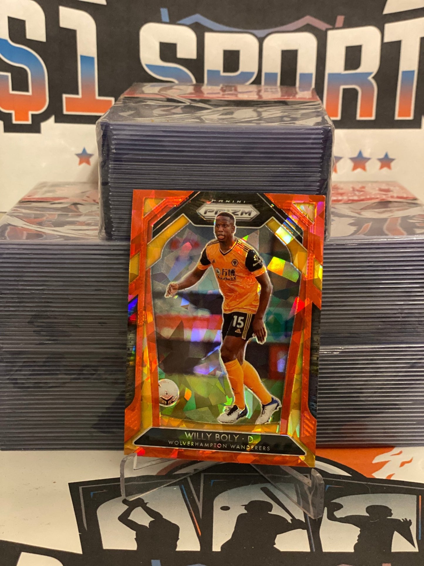 2020 Panini Prizm Premier League (Red Ice Prizm) Willy Boly #139