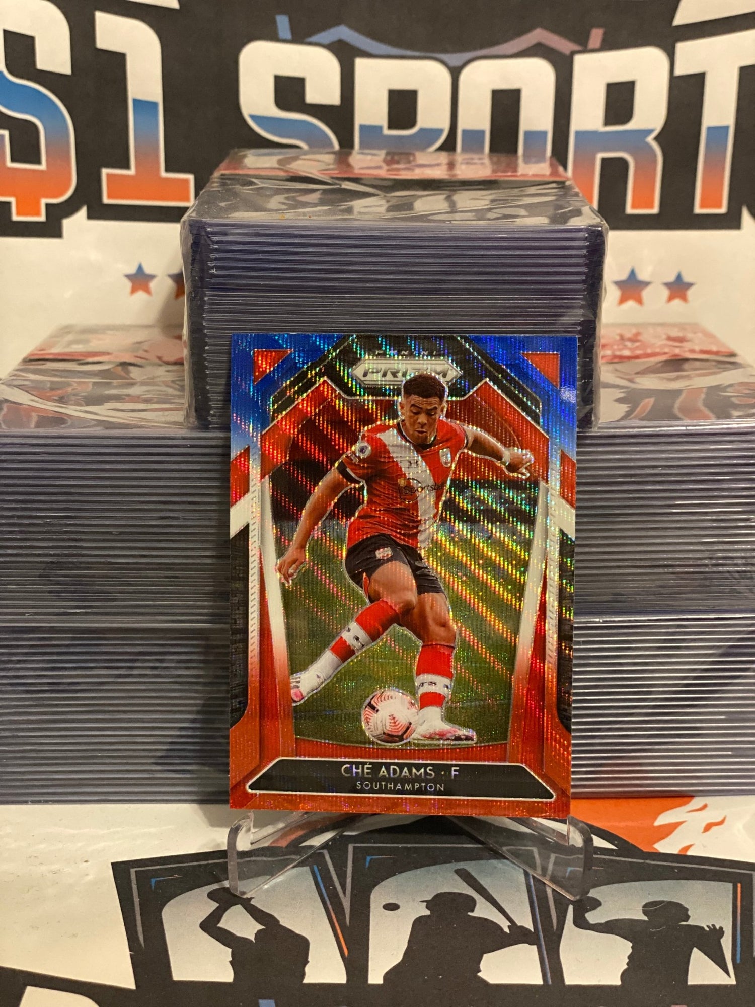 2020 Panini Prizm Premier League (Red White Blue Prizm) Che Adams #89