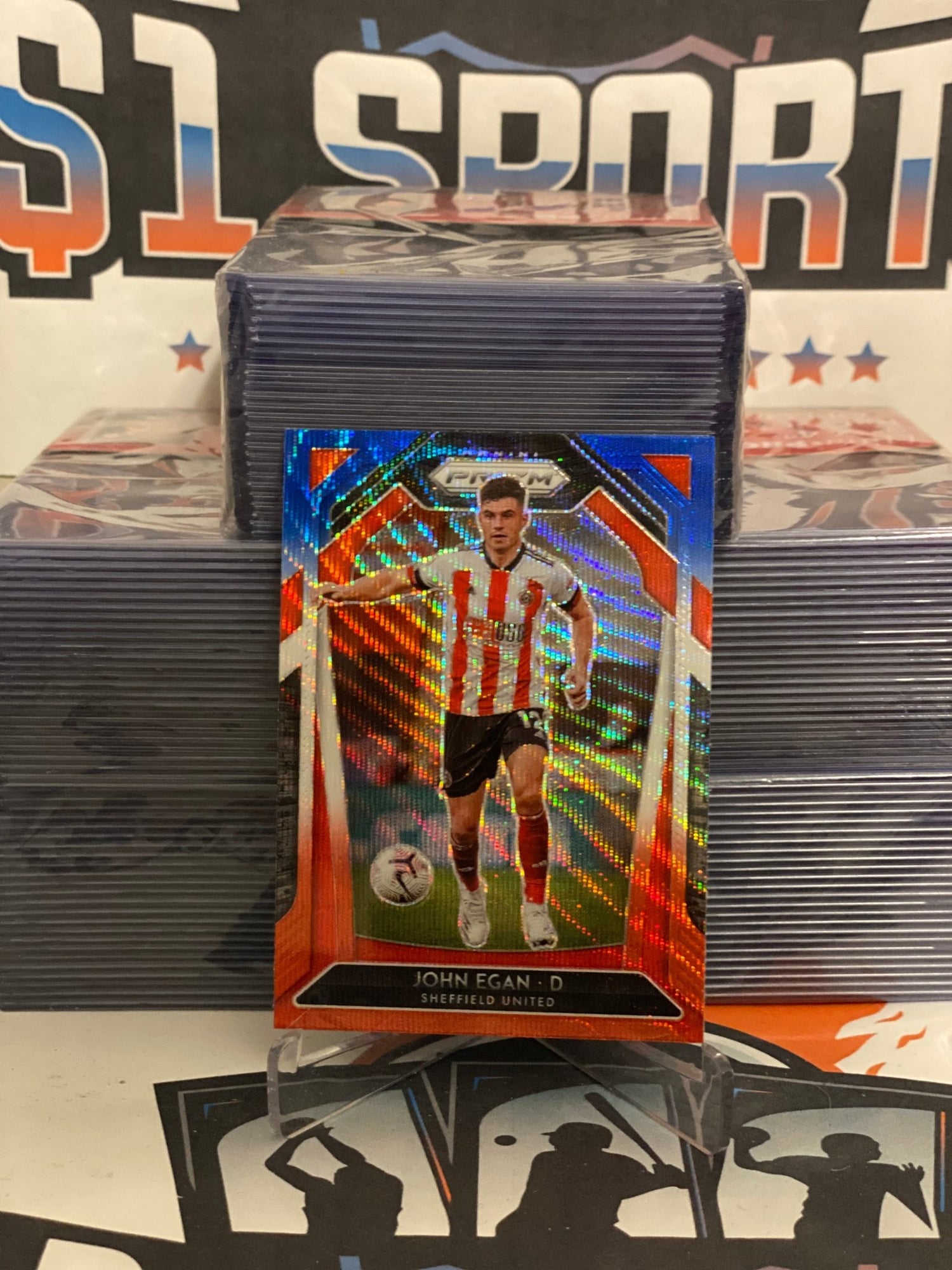 2020 Panini Prizm Premier League (Red White Blue Prizm) John Egan #21