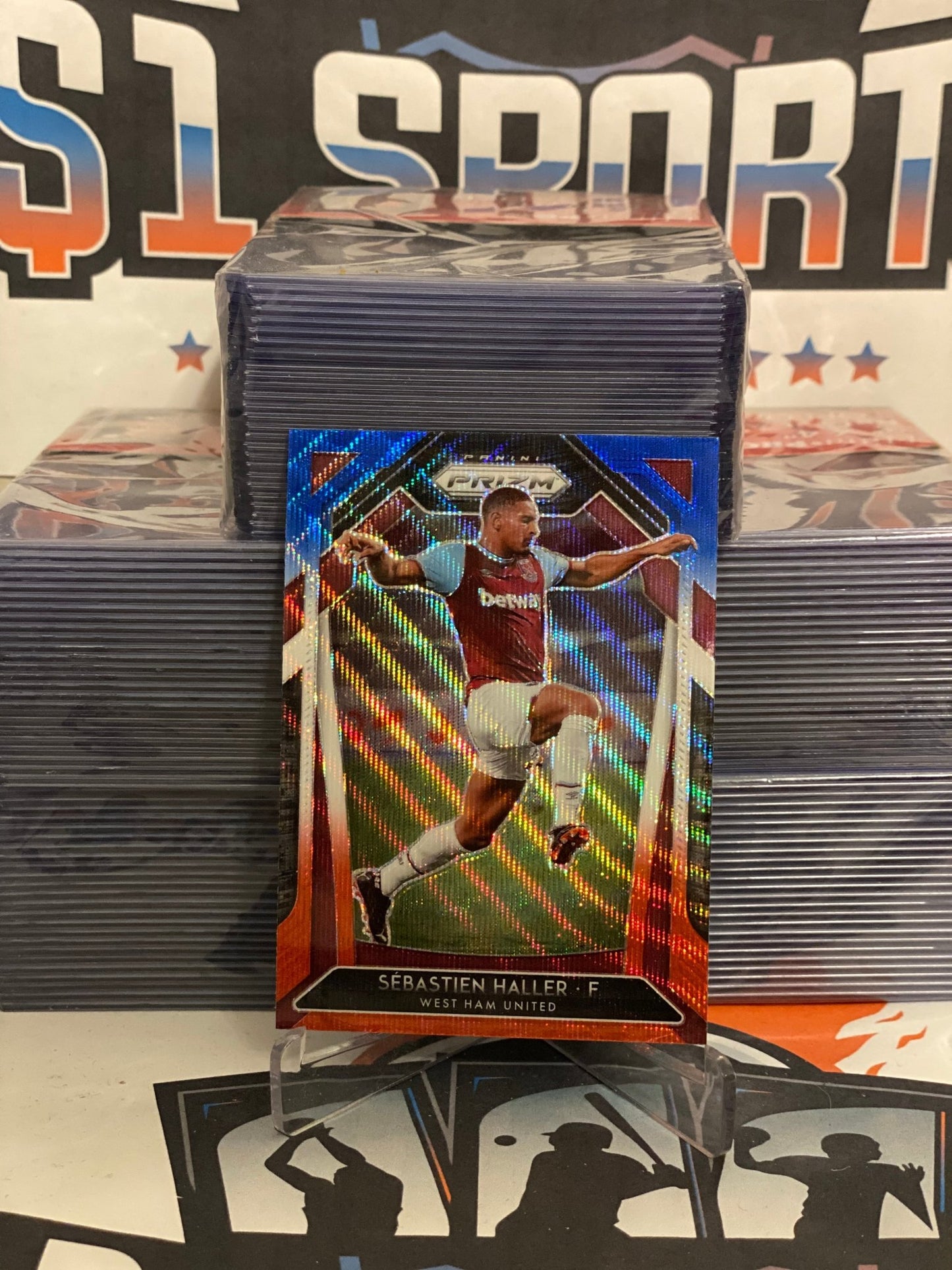 2020 Panini Prizm Premier League (Red White Blue Prizm) Sebastien Haller #194