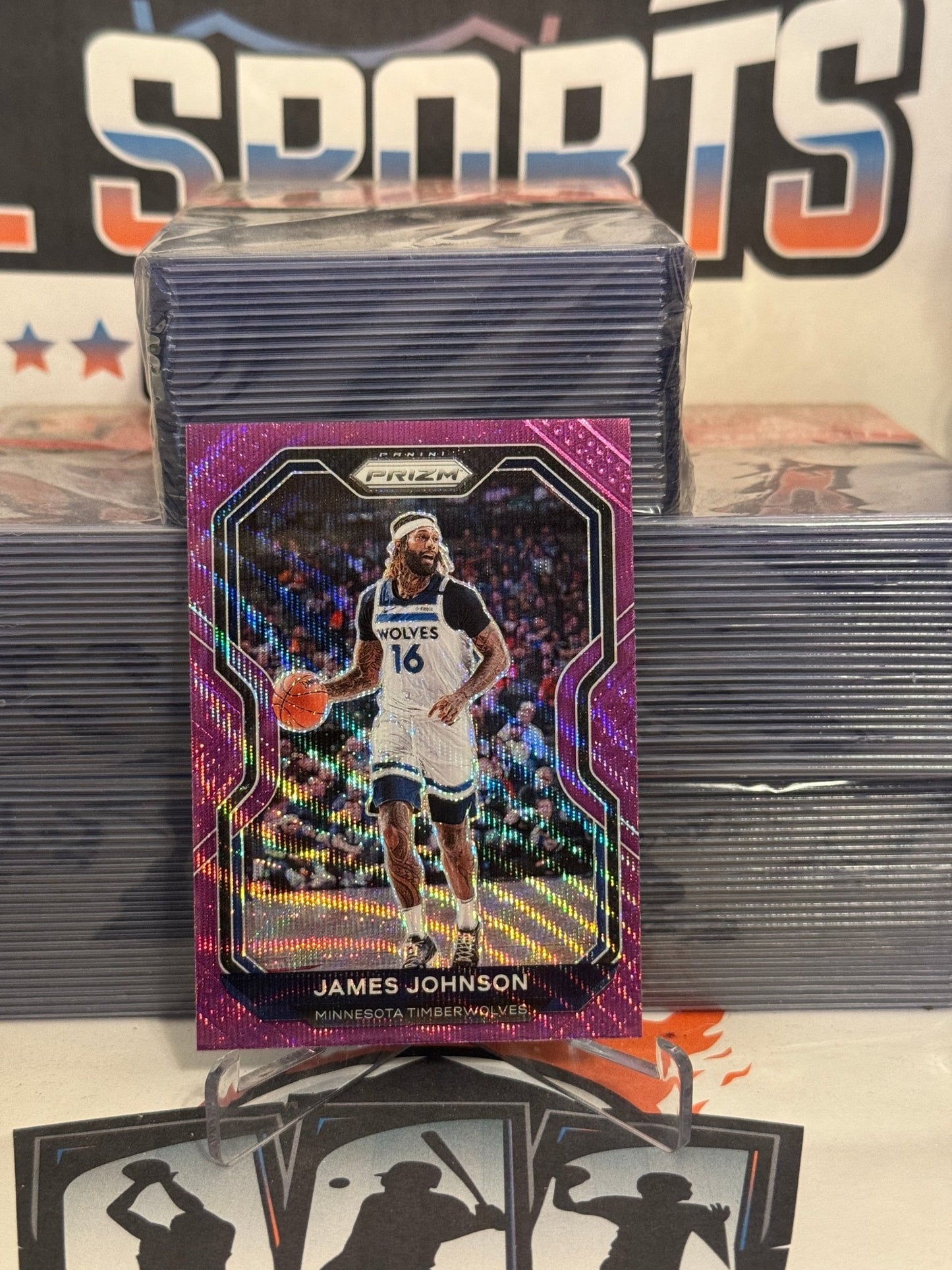 2020 Panini Prizm (Purple Wave Prizm) James Johnson #247