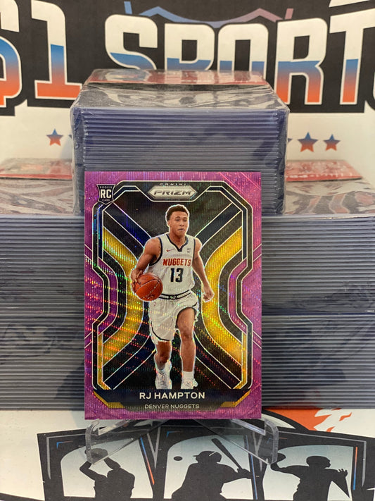 2020 Panini Prizm (Purple Wave Prizm) RJ Hampton Rookie #286