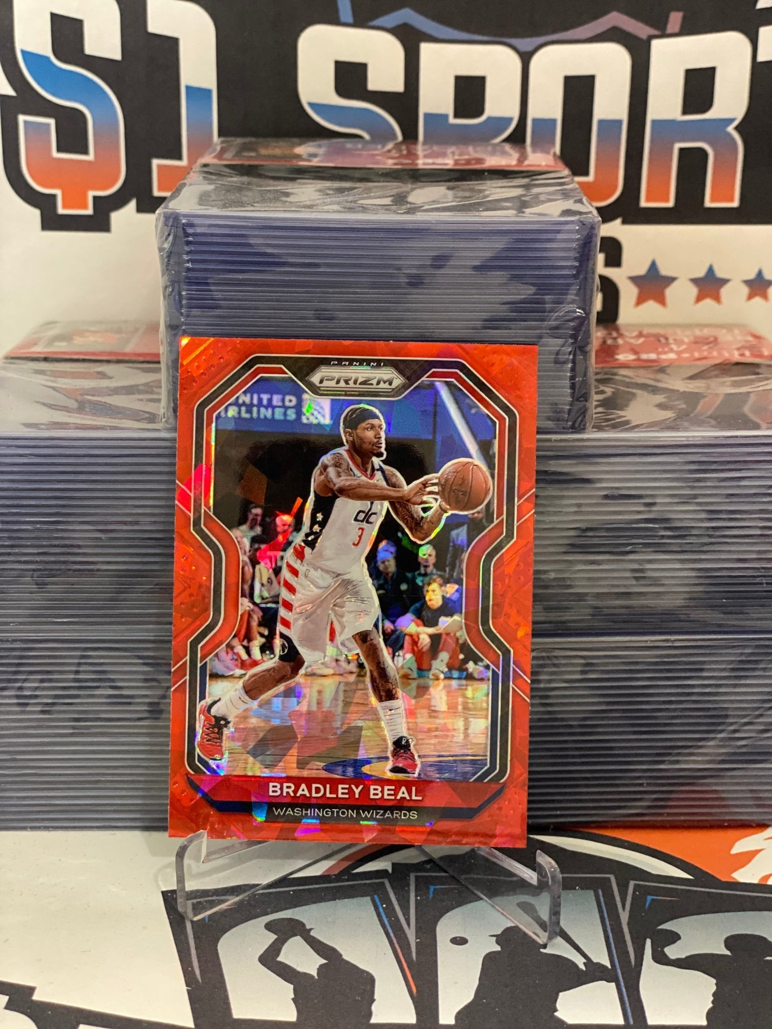 2020 Panini Prizm (Red Ice Prizm) Bradley Beal #230
