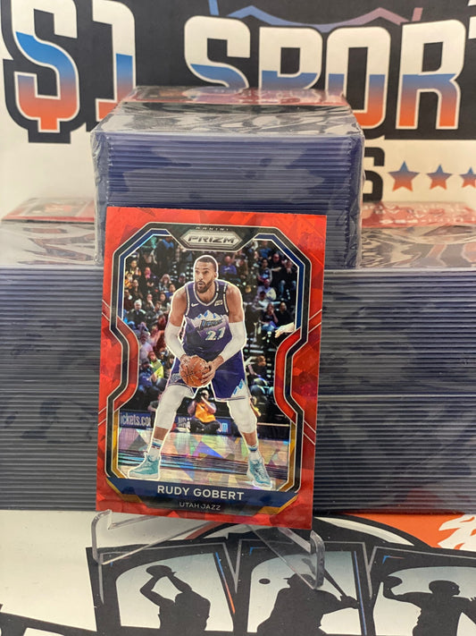 2020 Panini Prizm (Red Ice Prizm) Rudy Gobert #53