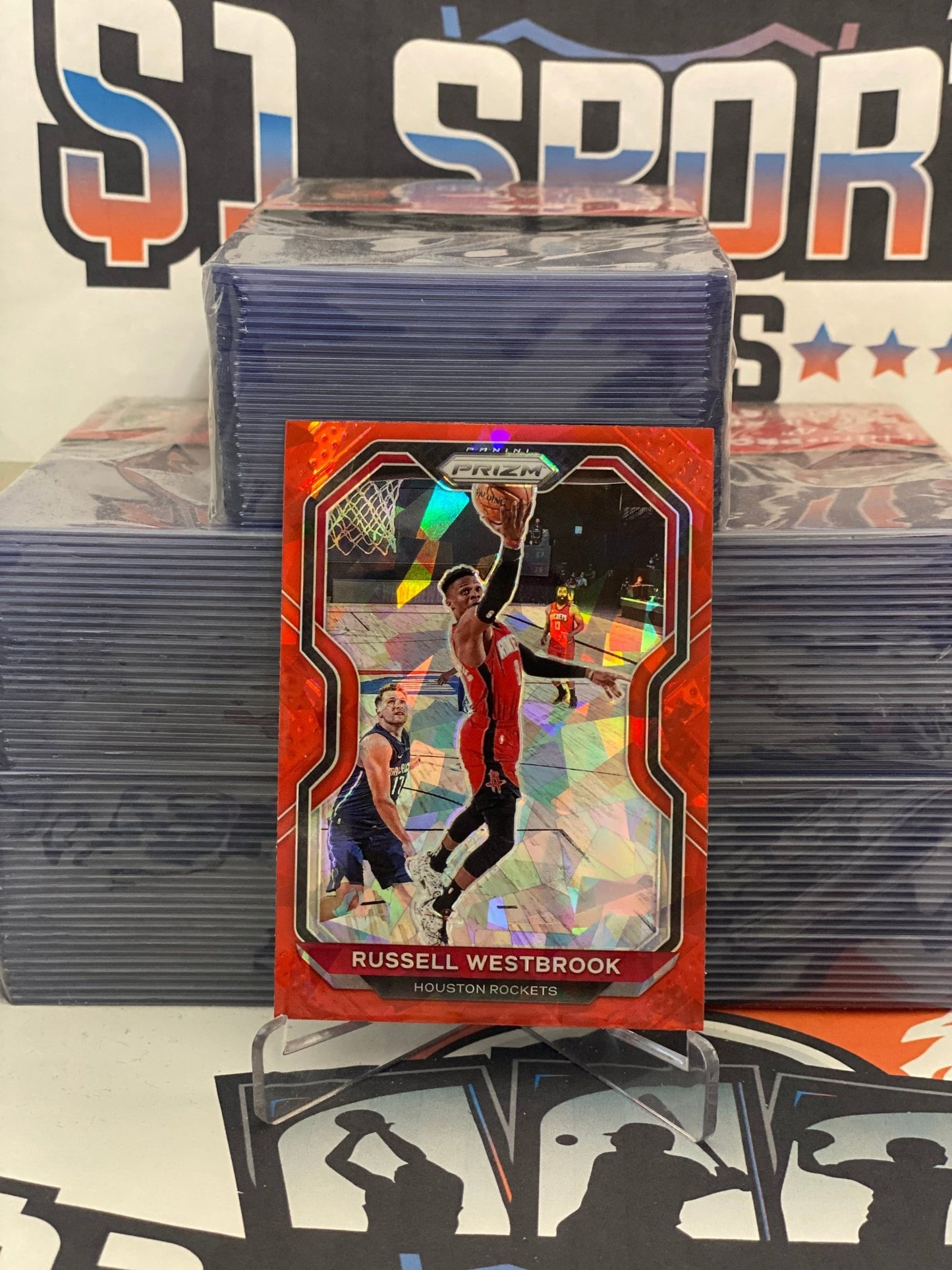 2020 Panini Prizm (Red Ice Prizm) Russell Westbrook #248