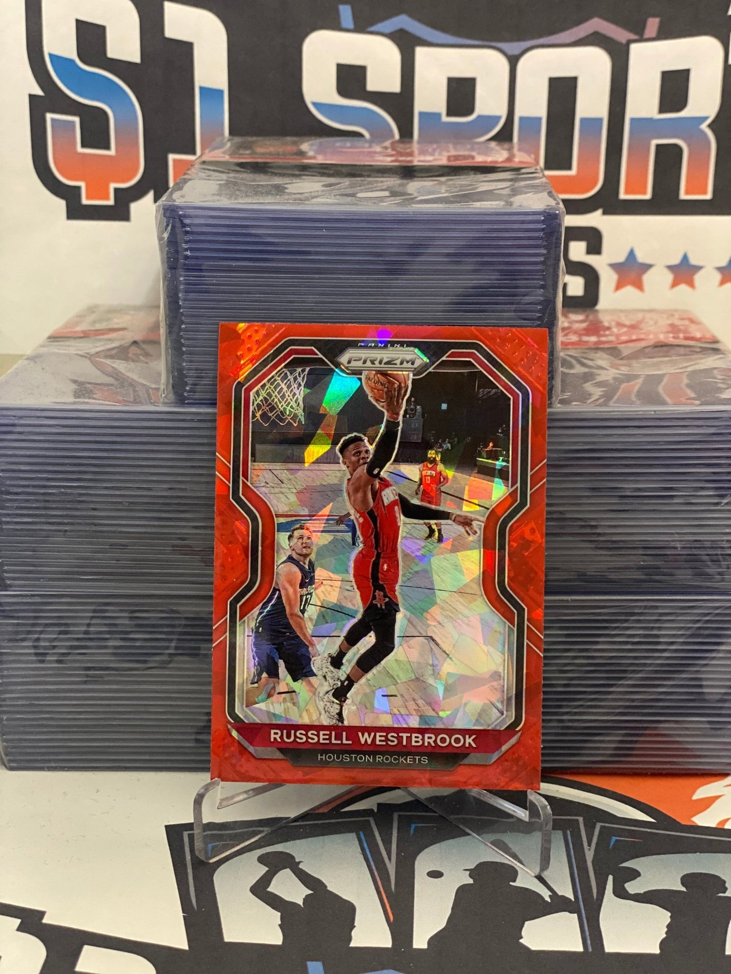 2020 Panini Prizm (Red Ice Prizm) Russell Westbrook #248